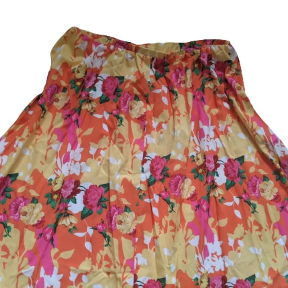 Multi Color A-Line Flared Long Skirt Size 2XL NEW NWOT - Picture 3 of 5